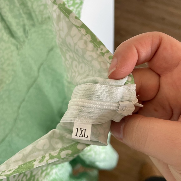 NWOT SheIn 1x Green leopard print dress - Picture 4 of 6